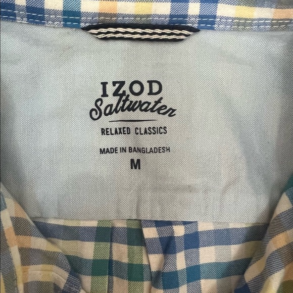 Izod Plaid Buttoned Down Shirt - Picture 4 of 4